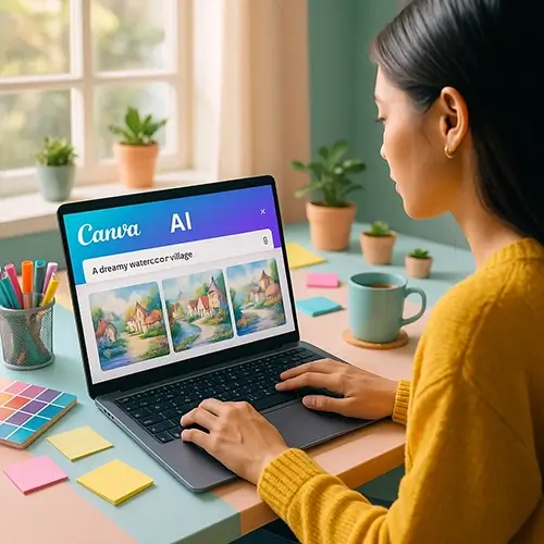 هوش مصنوعی ساخت عکس Canva AI