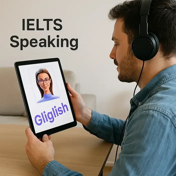 تمرین اسپیکینگ آیلتس با هوش مصنوعی رایگان در Gliglish