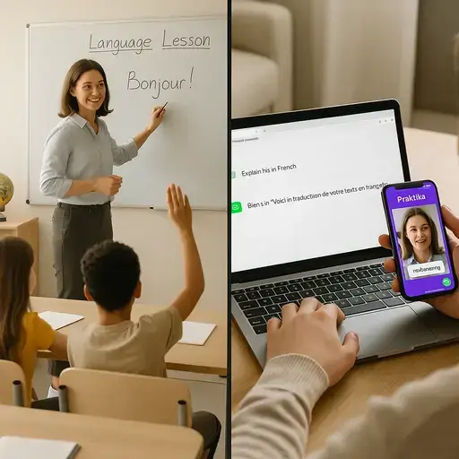 هوش مصنوعی ChatGPT و Praktika میتونن جایگزینی برای معلم زبان باشن؟